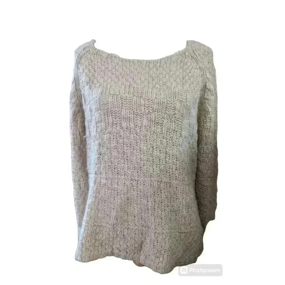 Chico's Sweaters - Chico’s Sweater Wool Blend Ivory Off White Knit Pullover Size 3 (US 16 XL)